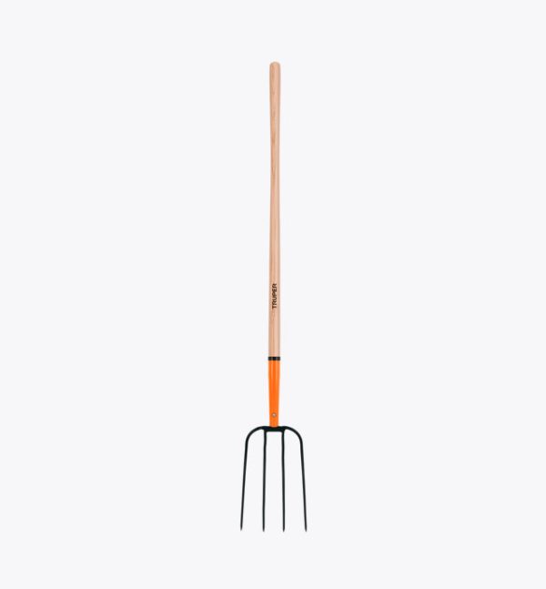 Trinche para Paja Forjado 4 D Mango Mad. 54" Truper 11003