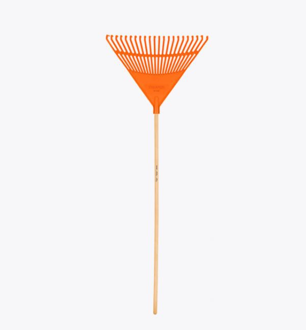 Escoba plástica rígida para jardín 22 Dientes Mango 48" Truper